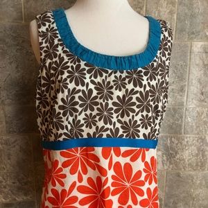 Boden Sleeveless Floral Print Top - Sz 12 US